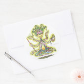 Kreativität vermitteln runder aufkleber (Umschlag)