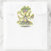 Kreativität vermitteln runder aufkleber (Tasche)