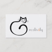 Kreativität Visitenkarte (Rückseite)