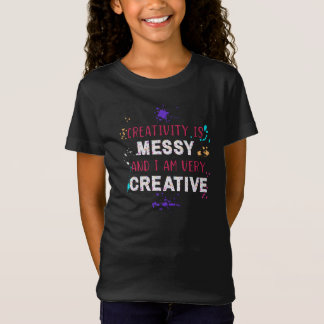 Kreativitätsmädchen T-Shirt