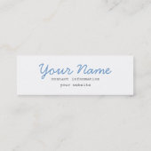 Kreativitätsminikartenskript Mini Visitenkarte (Rückseite)