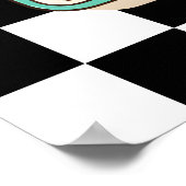 Kreativmodusposter, Retro-Switch-Pop-Art-Print Poster (Ecke)