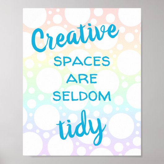 Kreativräume sind selten leichtfertig poster (Vorne)