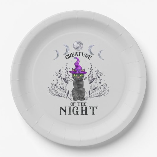 Kreatur der Nacht Pappteller (Vorderseite)