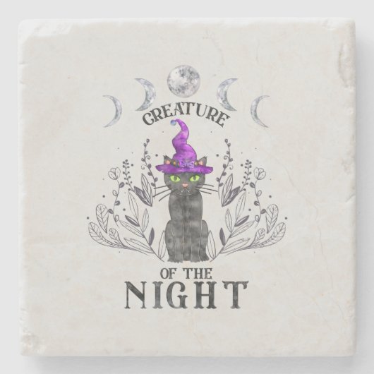 Kreatur der Nacht Steinuntersetzer (Vorderseite)