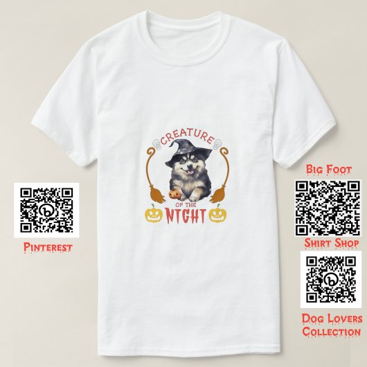 Kreatur des Nachtalaskan-Malamute T-Shirt