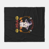 Kreatur des Nachtbichon-Feuers Fleecedecke (Vorderseite (Horizontal))