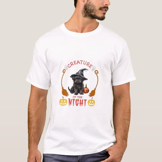 Kreatur des Nachtfliegers Airedale T-Shirt (Vorderseite)