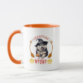 Kreatur des Nachtsibirischen Huskys Tasse (Links)
