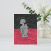 Kreatur gejagt postkarte (Stehend Vorderseite)