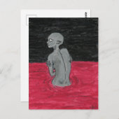 Kreatur gejagt postkarte (Vorne/Hinten)