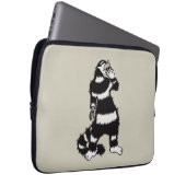 Kreatur-Skelett-Handschuhmaske Laptopschutzhülle (Vorne Rechts)