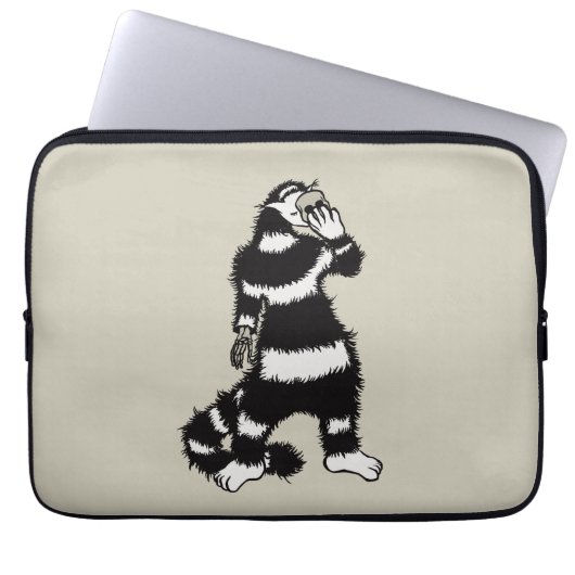 Kreatur-Skelett-Handschuhmaske Laptopschutzhülle (Vorderseite)