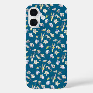 Kreaturen aus dem Ozean blau iPhone 16 Hülle