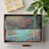 Kreaturen der Regenbogenfarben des Meeres Seidenpapier (Geschenk)