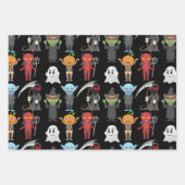Kreaturen des grauenhaften Halloween Geschenkpapier Set (Vorderseite 2)