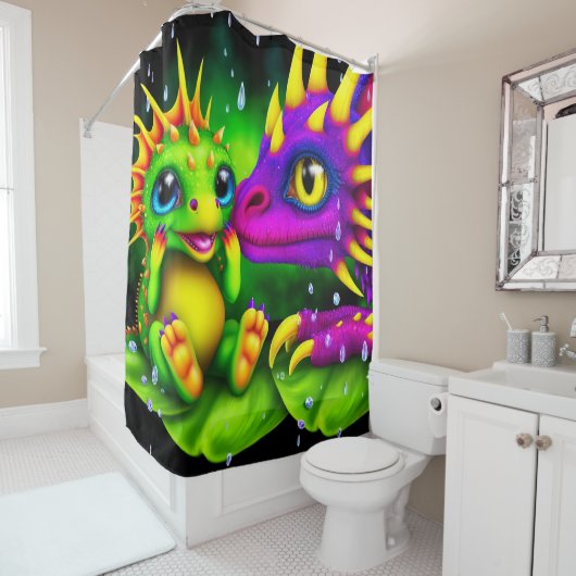 Kreaturen Duschvorhang (Beispiel)