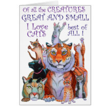 Kreaturen Große und kleine Katze!