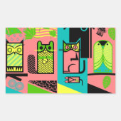 Kreaturen im Freien Rechteckiger Aufkleber (Vorderseite)