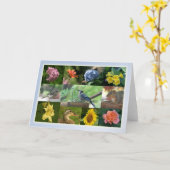 Kreaturen und Kreaturenkollage Karte (Gelbe Blume)