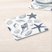 Kreaturen unter Wasser Rechteckiger Pappuntersetzer (angewinkelt)