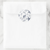 Kreaturen unter Wasser Runder Aufkleber (Tasche)