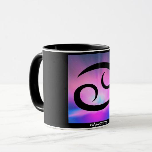 "KREBS" 11 Unze. TIERKREIS-WECKER-KAFFEETASSE Tasse (Vorderseite Links)