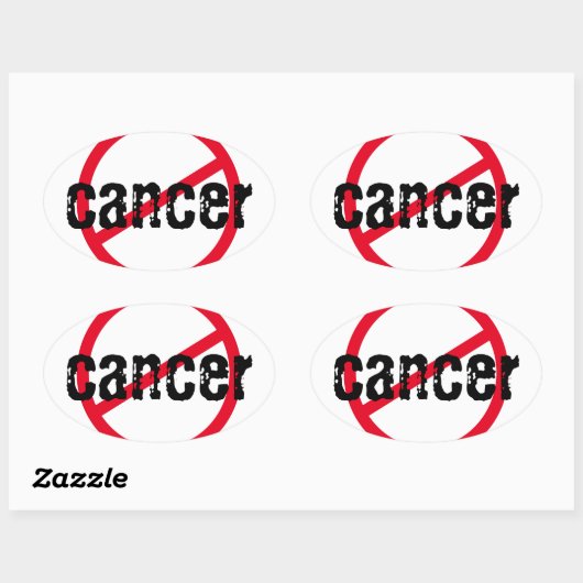 Krebs #1 ovaler aufkleber (Blatt)