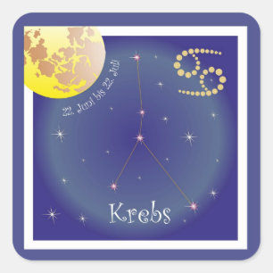 Krebs 22. Juni bis 22. Juli Aufkleber