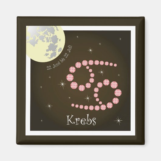 Krebs 22. Juni bis 22. Juli Magnet (Vorne)