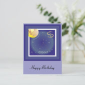 Krebs 22. Juni bis 22. Juli Postkarte (Stehend Vorderseite)