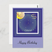 Krebs 22. Juni bis 22. Juli Postkarte (Vorne/Hinten)