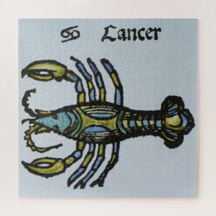 Krebs, altes Zeichen des Zodiak Puzzle