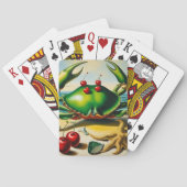 Krebs am Strand Spielkarten (Rückseite)