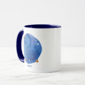 Krebs-Aquarell-Himmels-Konstellations-Tierkreis Tasse (Vorderseite Links)