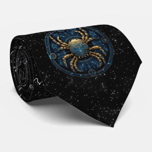 Krebs Astrologie Zodiac Neck Tie Krawatte