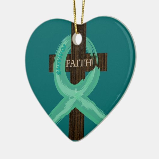 Krebs-Band feiert Glauben u. Erlass Keramikornament (Links)
