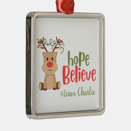 Krebs bei Kindern. Custom #team name Ornament (Rechts)