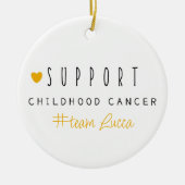 Krebs bei Kindern. Custom #team name Ornaments Keramik Ornament (Vorne)