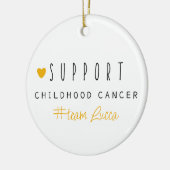 Krebs bei Kindern. Custom #team name Ornaments Keramik Ornament (Links)