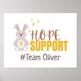 Krebs bei Kindern. Custom #team name Poster & Prin