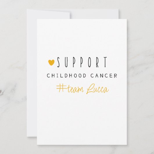 Krebs bei Kindern. Custom #team name Stationery Einladung (Vorderseite)