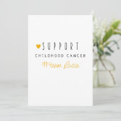 Krebs bei Kindern. Custom #team name Stationery Einladung (Stehend Vorderseite)