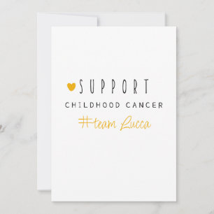 Krebs bei Kindern. Custom #team name Stationery Einladung