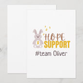 Krebs bei Kindern. Custom #team name Stationery Einladung (Vorne/Hinten)