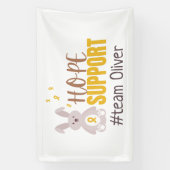 Krebs bei Kindern. Custom #team name.support Banne Banner (Vertikal)