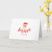 Krebs bei Kindern. Grußkarte Weihnachten Karte (Gelbe Blume)