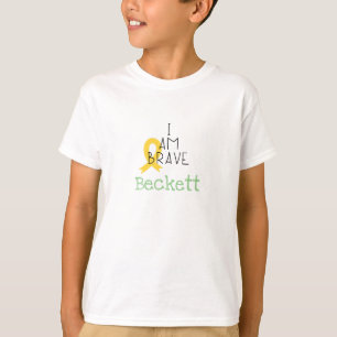 Krebs bei Kindern. Ich bin tapfer. Custom Kids T - T-Shirt