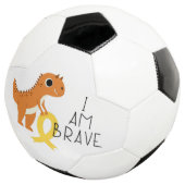 Krebs bei Kindern. Ich bin tapfer. Fußball (Dreiviertel)
