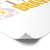 Krebs bei Kindern. Ich bin tapfer. niedliches Post Poster (Ecke)